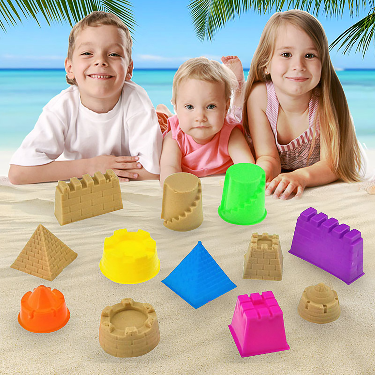 beach sand castle molds