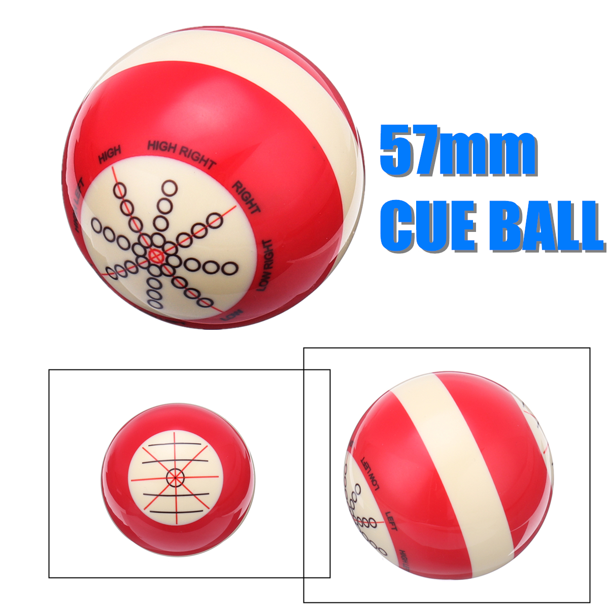 pool cue ball size