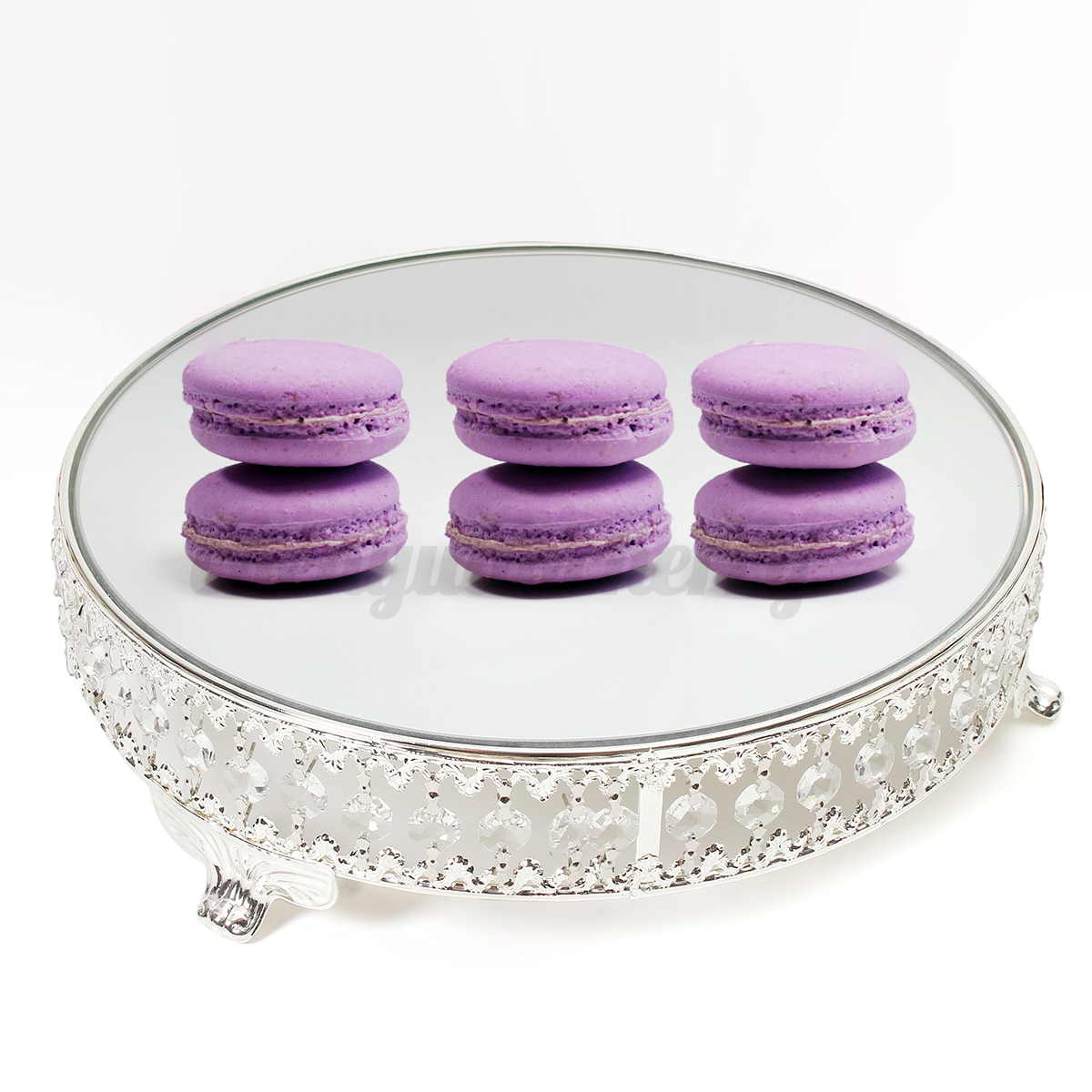 Cake Stand With Crystal Accents Cake Stand With Crystal Accents