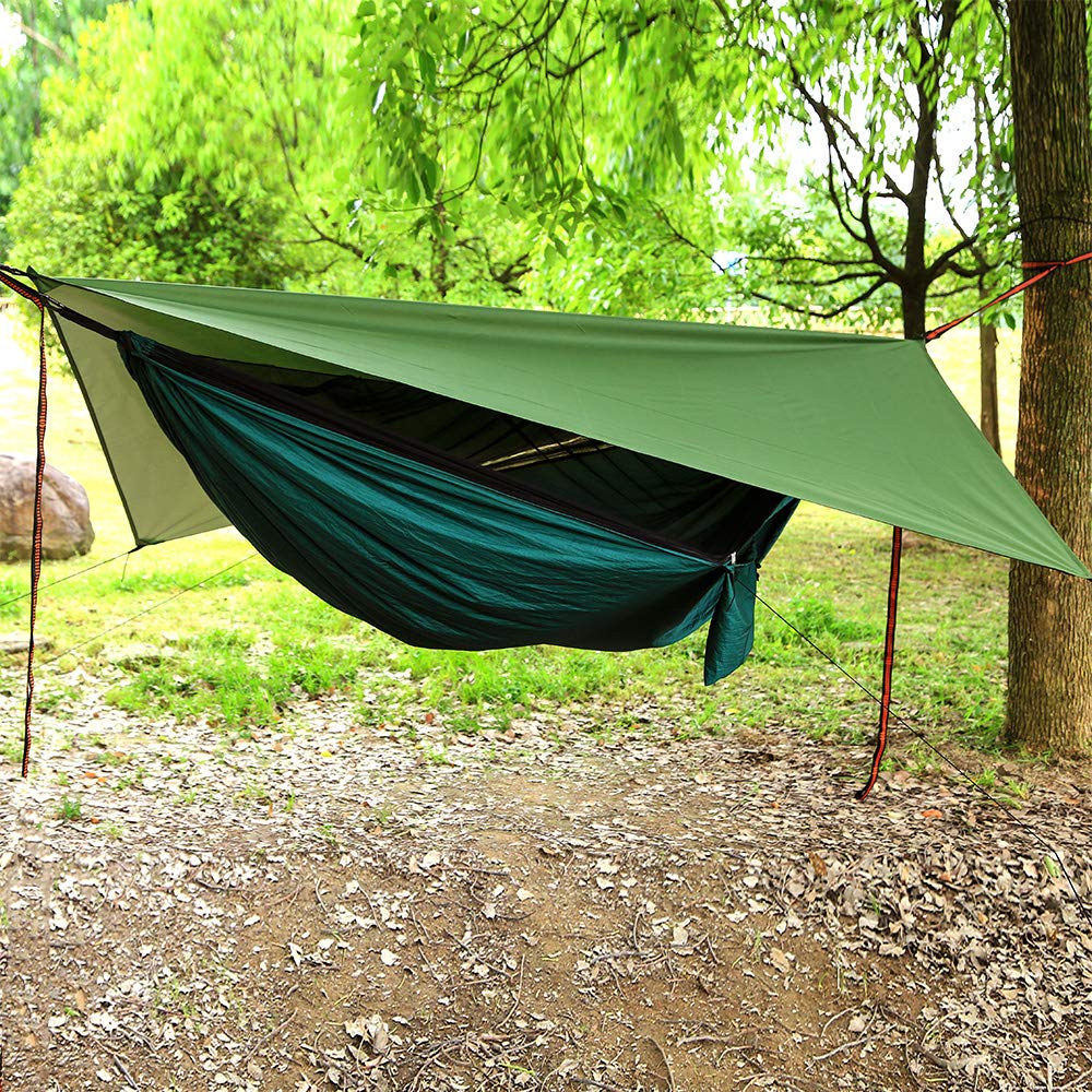 camping hammock with rain cover