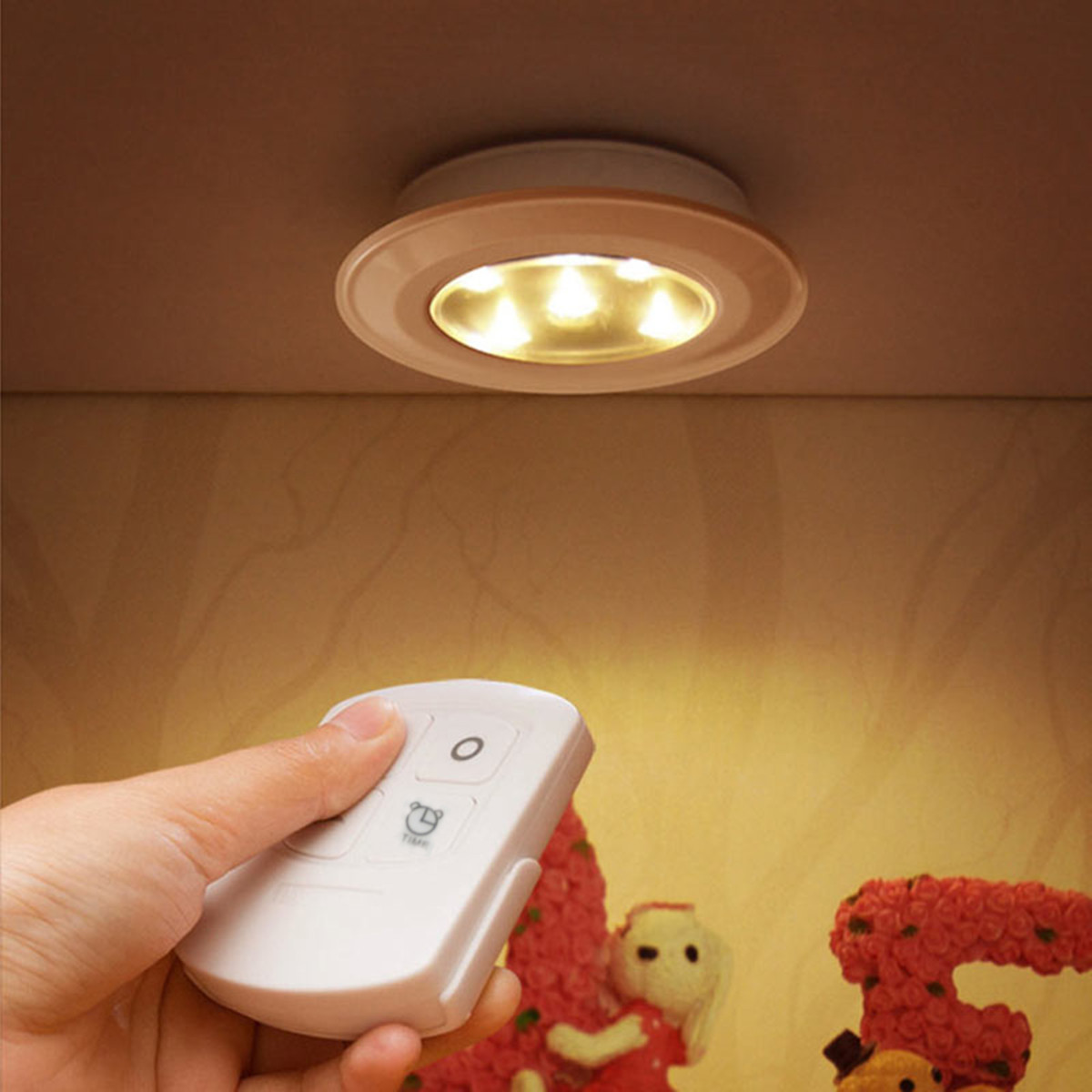 5 Led Wireless Lamp Night Light Wall Counter Cabinet Kitchen 5 Led Wireless Lamp Night Light Wall Counter