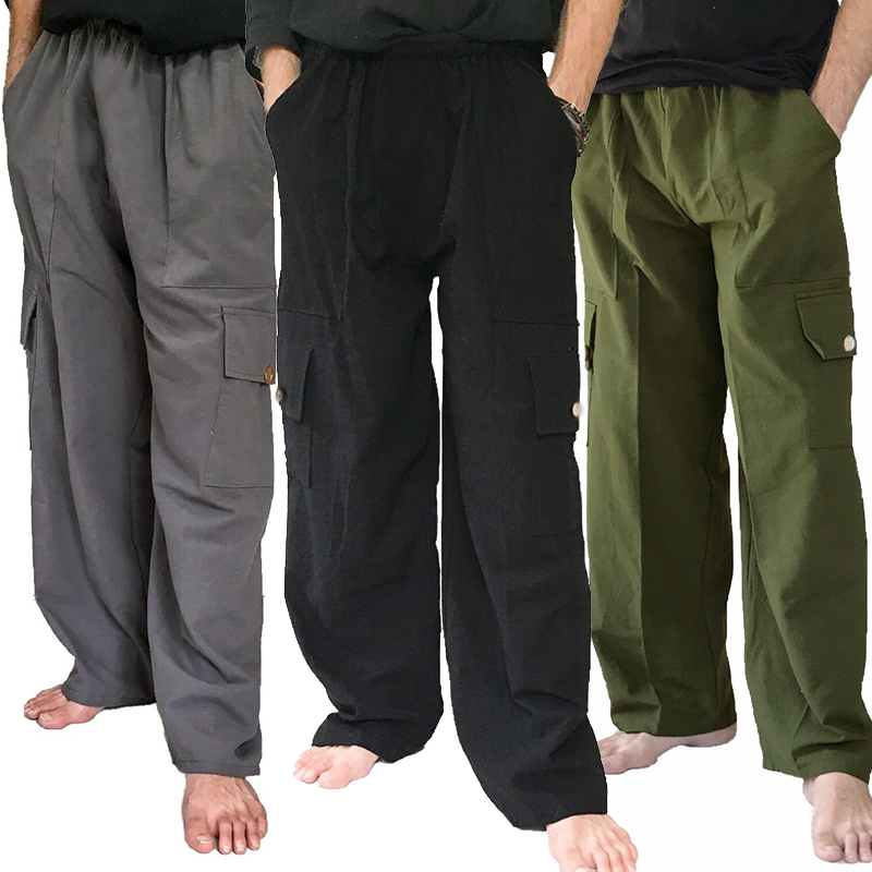 elasticated waist cargo trousers