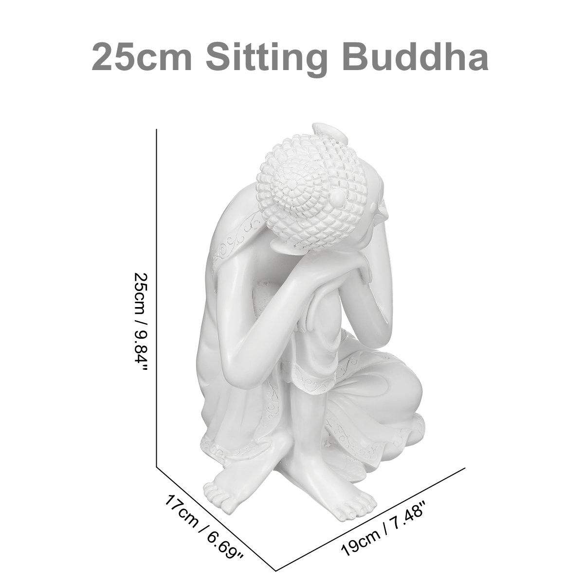 resin buddha garden statue