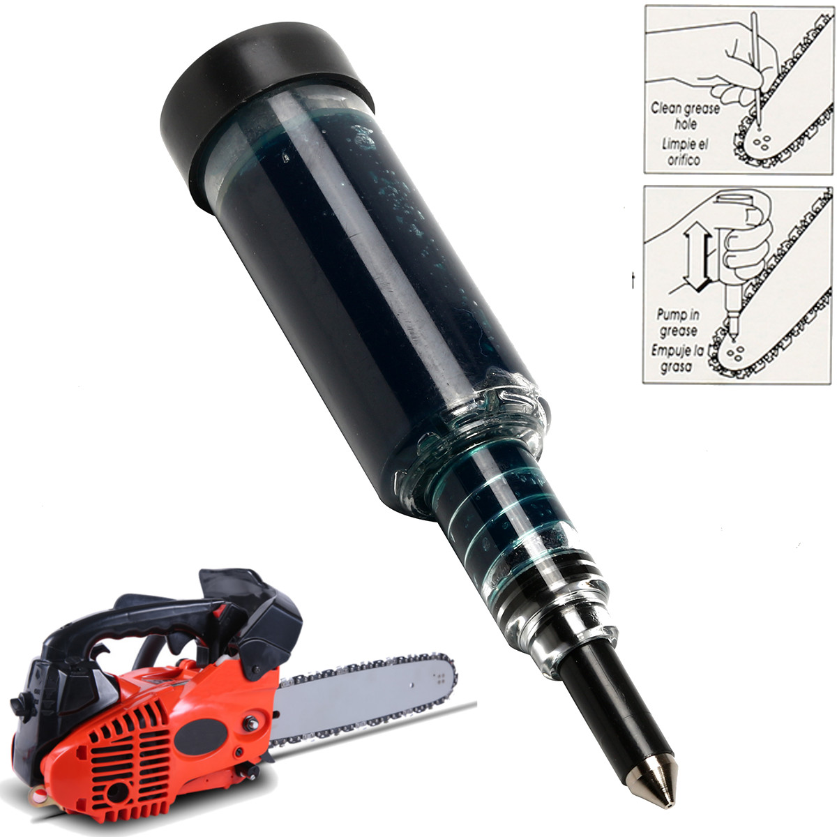 Pompe à Graisse Huile Pistolet Guide Tronçonneuse Pignon Dents Pour Husqvarna