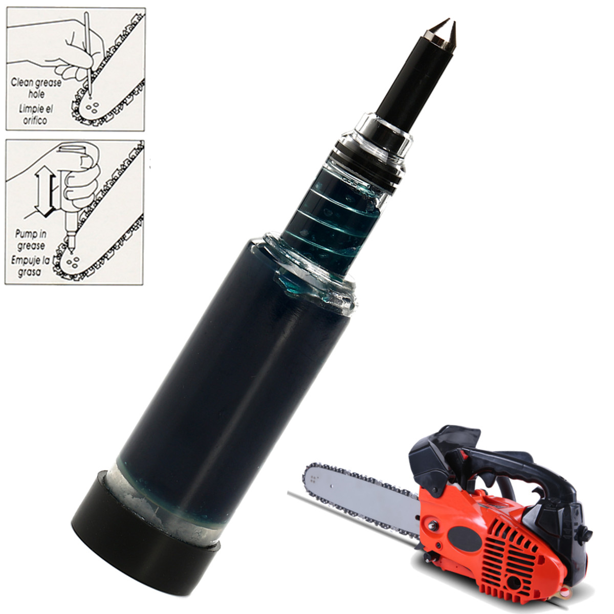 Pompe à Graisse Huile Pistolet Guide Tronçonneuse Pignon Dents Pour Husqvarna