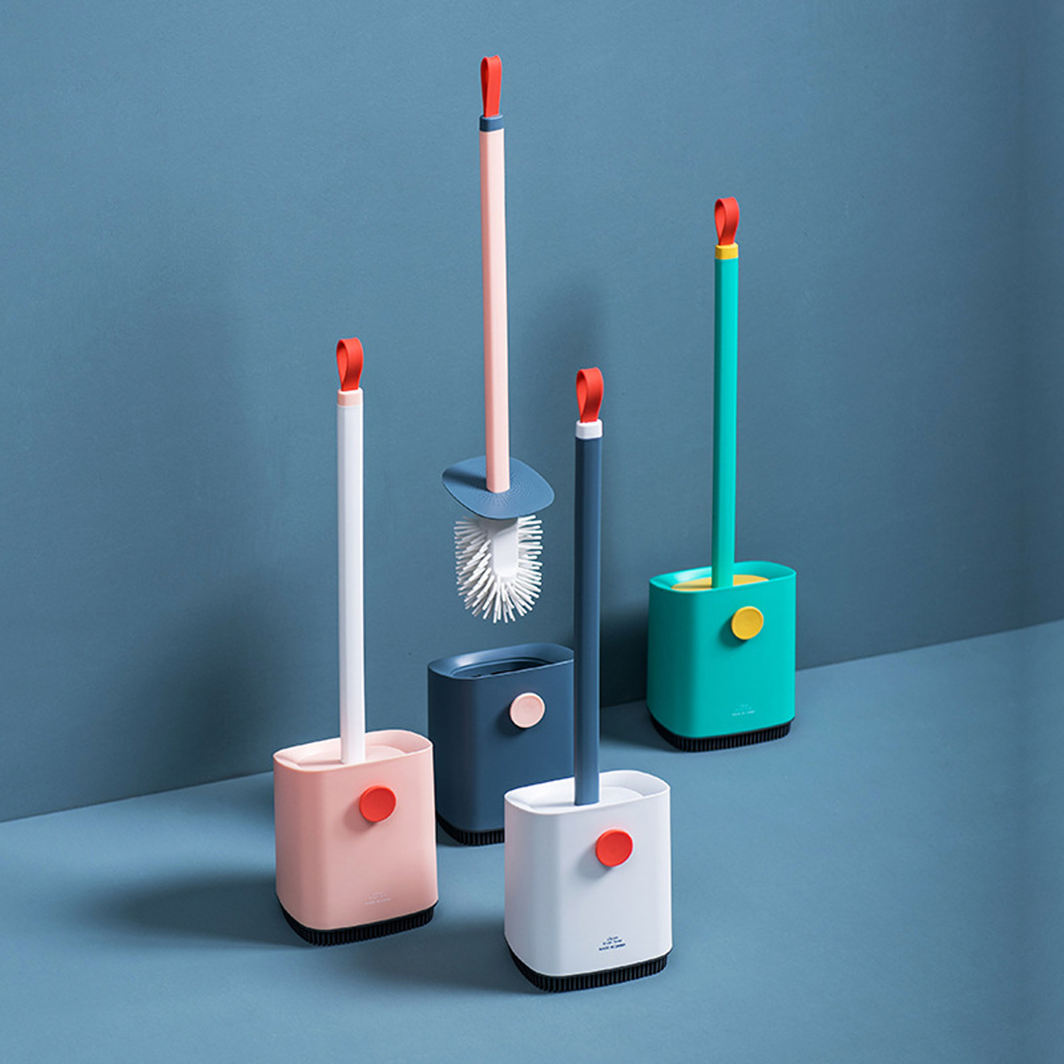 silicone wall mounted toilet brush