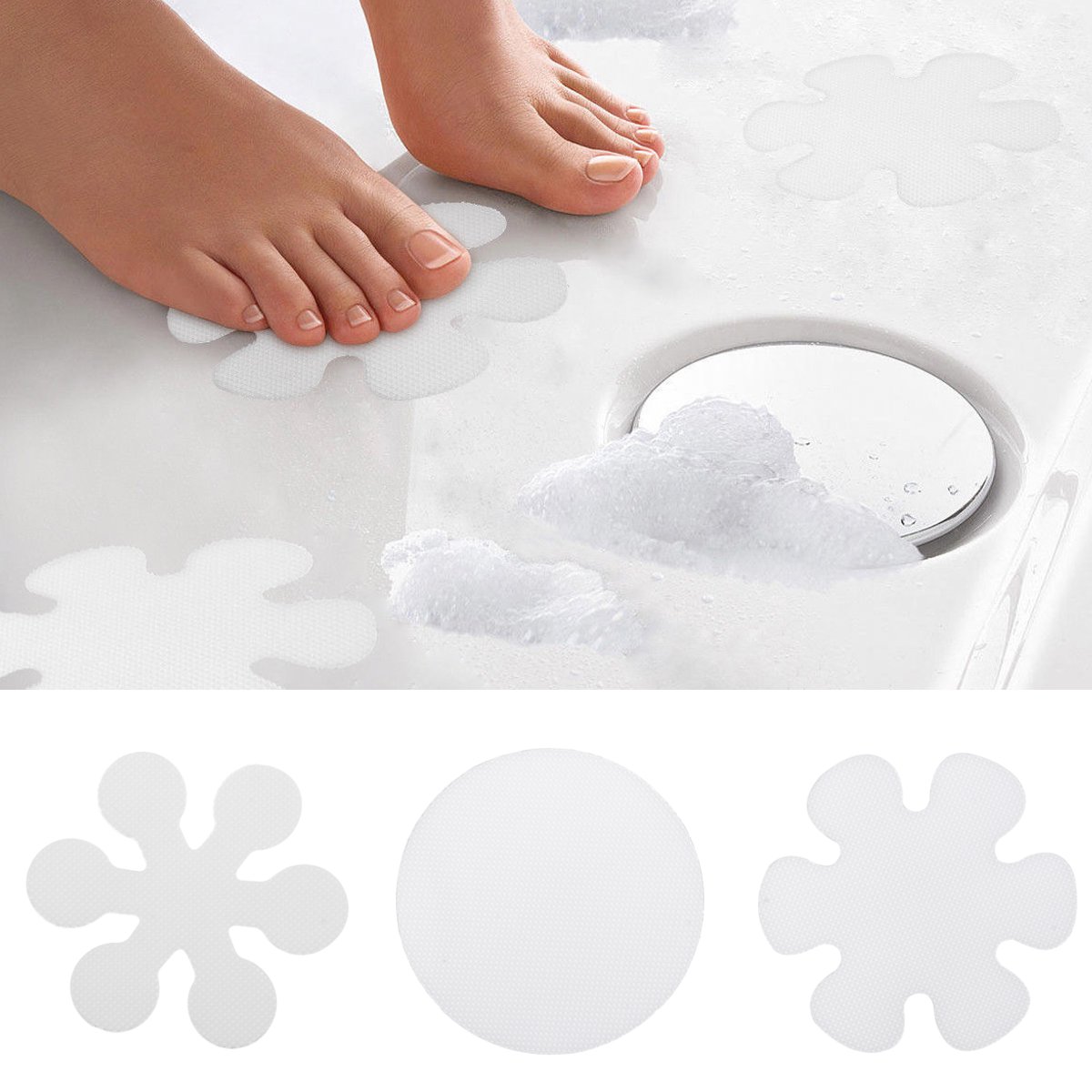 20 40x Non Slip Applique Stickers Bath Tub Treads Anti Skid Shower Details About 20 40x Non Slip Applique Stickers Bath Tub Treads Anti Skid Shower Bathroom Mats