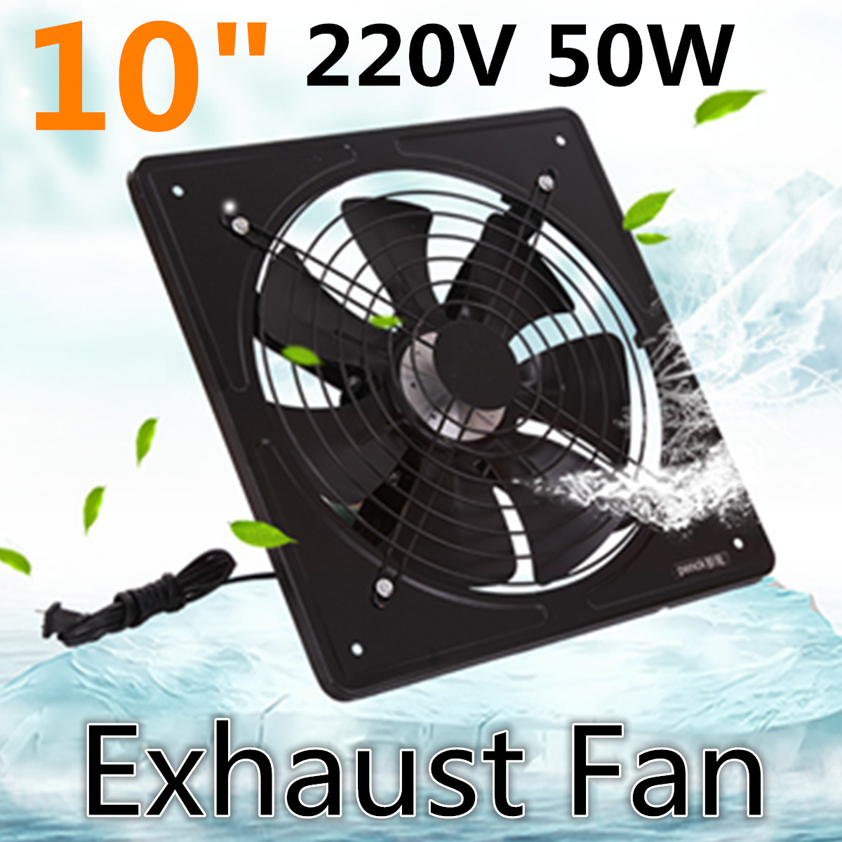 400mm Axial Industrie-Großraum-Ventilator-Lüfter Abluft Abzug Fensterventilator