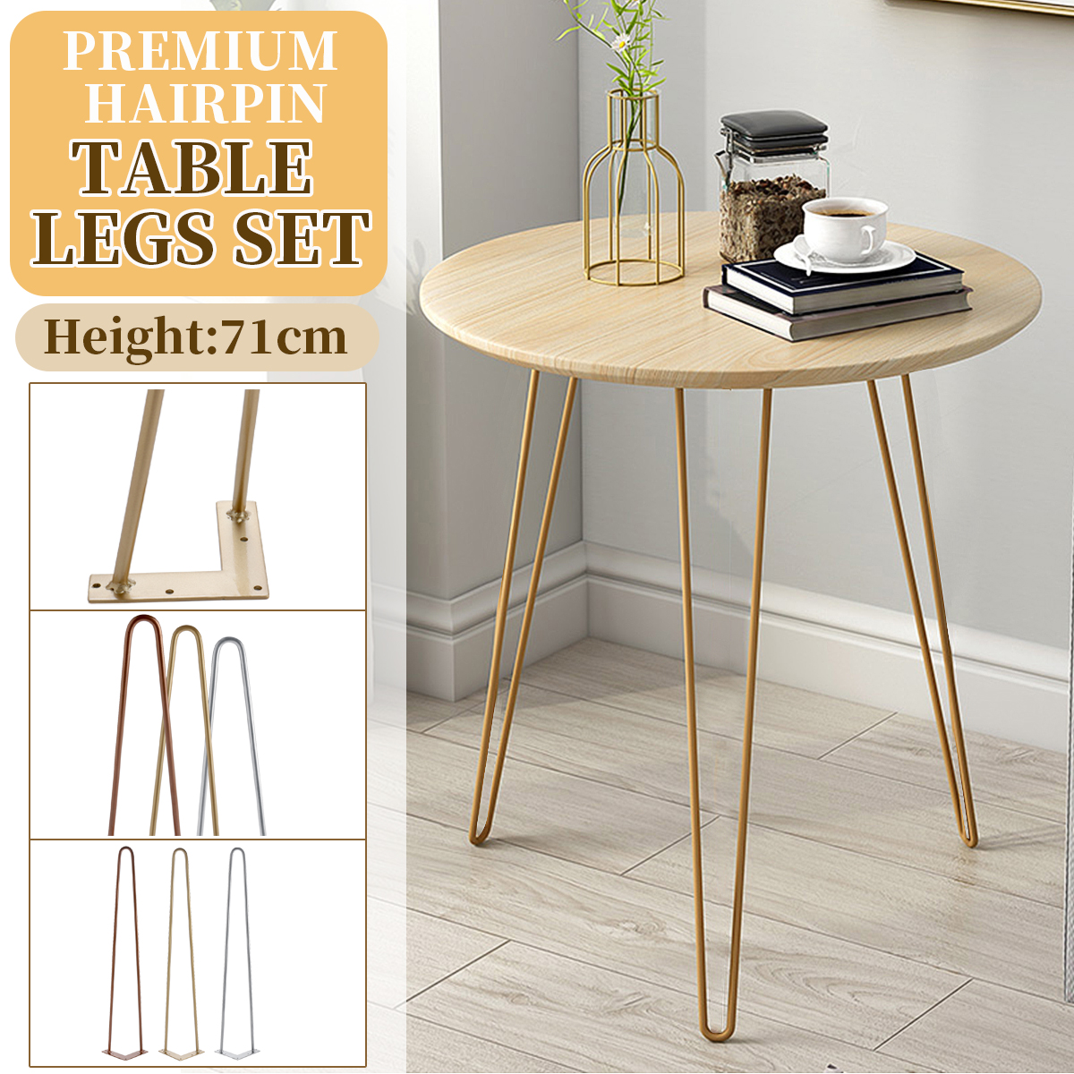 4x Hairpin Legs Tischbeine Tischkufen Haarnadelbeine Tischgestell