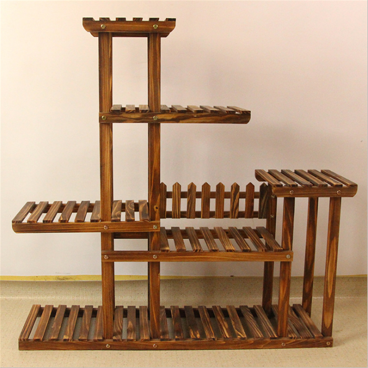 New Pine Wooden Plant Stand Indoor Outdoor Garden Planter Flower Pot New Pine Wooden Plant Stand Indoor Outdoor Garden