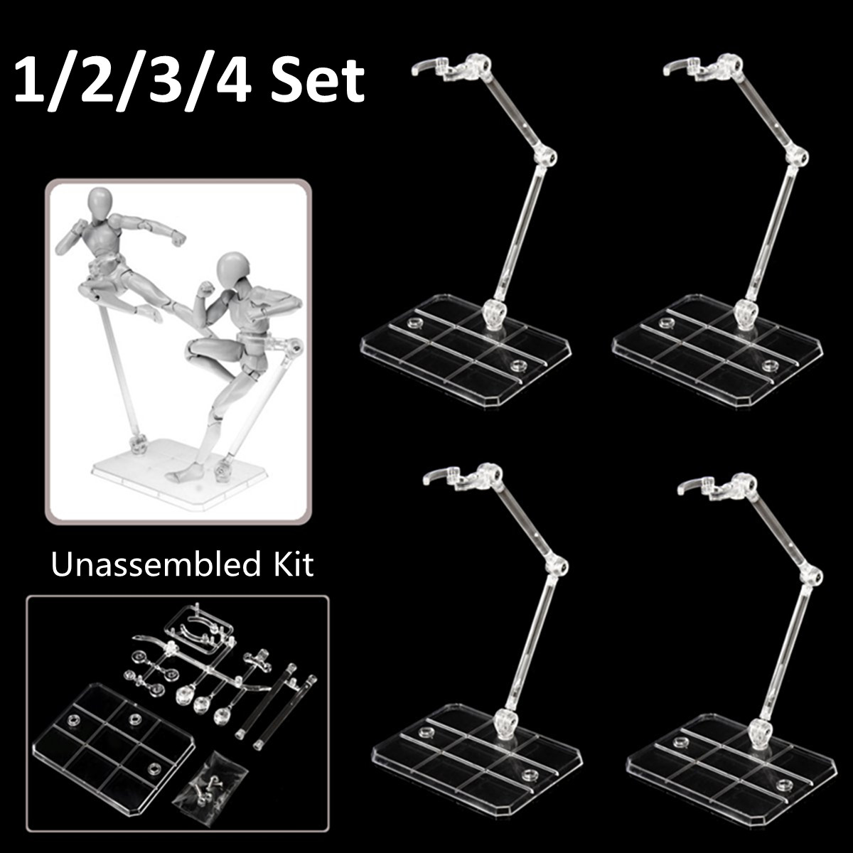 RG Gundam Figur Modell Action Base Geeignet Klar Display Ständer Für 1//144 HG