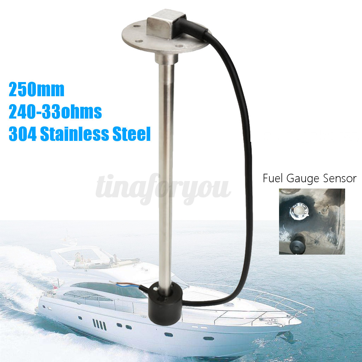 10" Boat Marine Water Level Sender Car Truck Fuel Gauge 