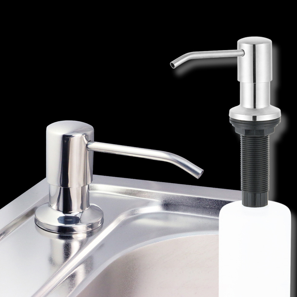 500ml Stainless Steel Kitchen Soap Dispenser Diy Sink Liquid