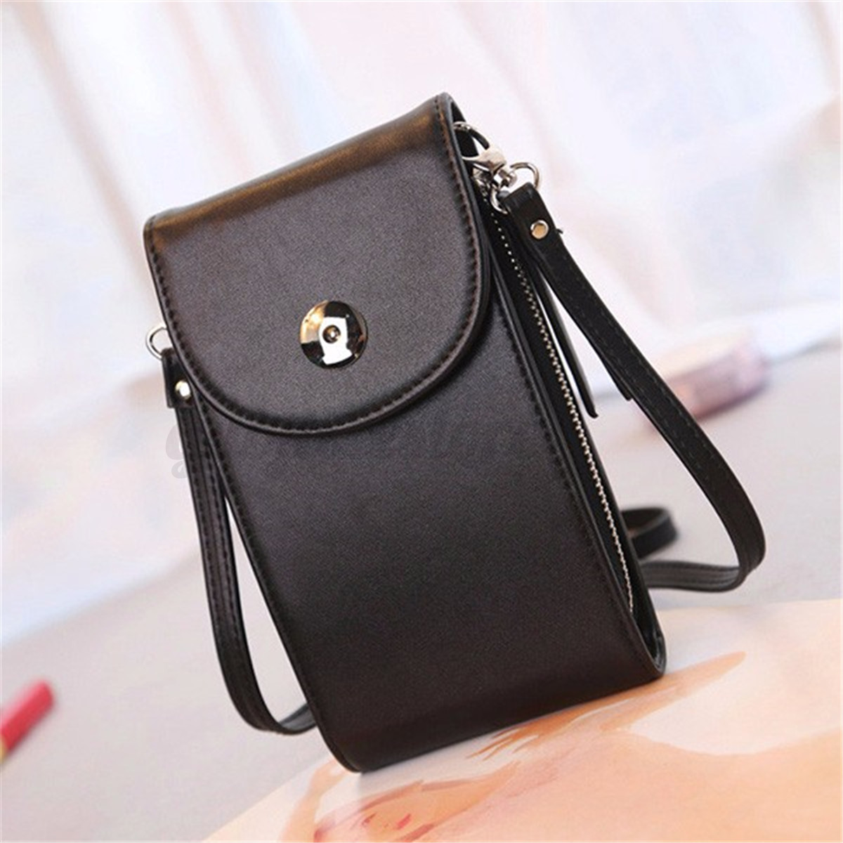 Women PU Leather Mini Mobile Phone Pouch Cross Body Purse Shoulder Bag Wallet | eBay