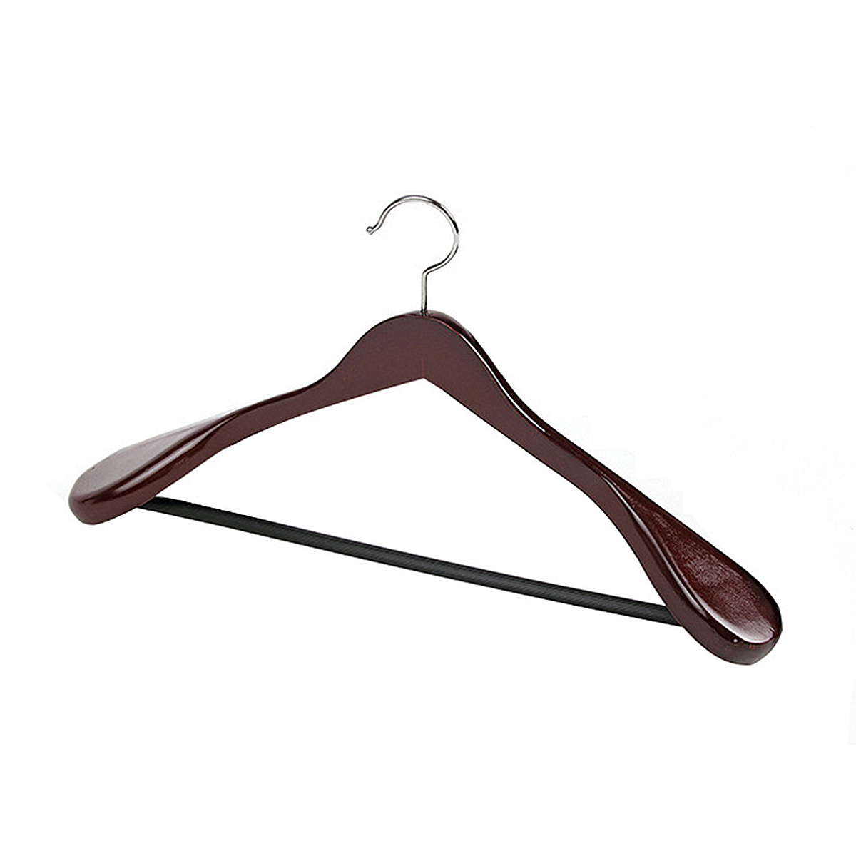 Wooden Clothes Hangers Coat Suit Pants Dress Trousers Non Slip Picture 9 Of