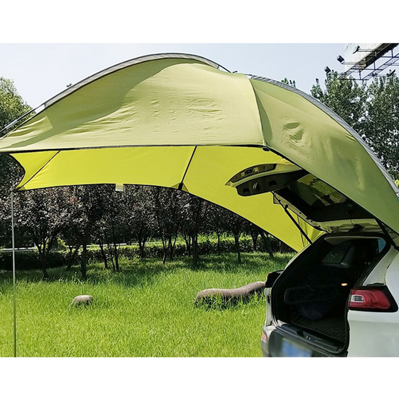 3-4 Person Roof Top Tent Camper Canopy Awning Sun Shelter Beach SUV Cam
