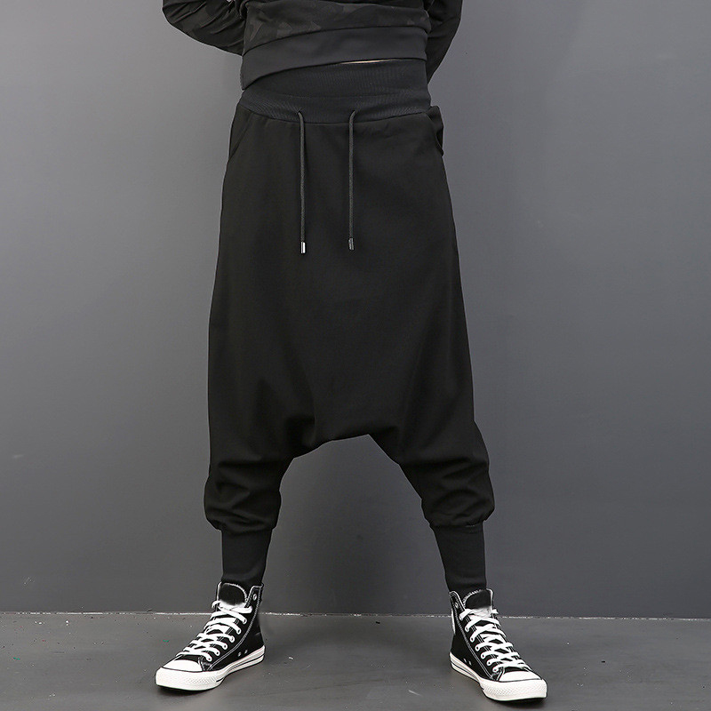 Mens Baggy Hip Hop Hippy Harem Pants Jogger Sport Dance Drop Crotch ...