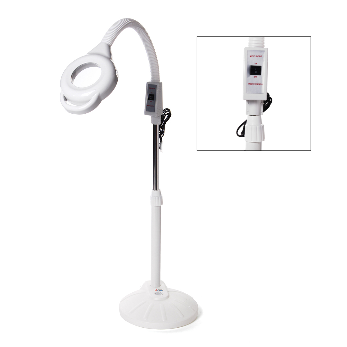 16x Led Diopter Magnifying Floor Lamp Magnifier Glass Light 16x Led Diopter Magnifying Floor Lamp Magnifier Glass