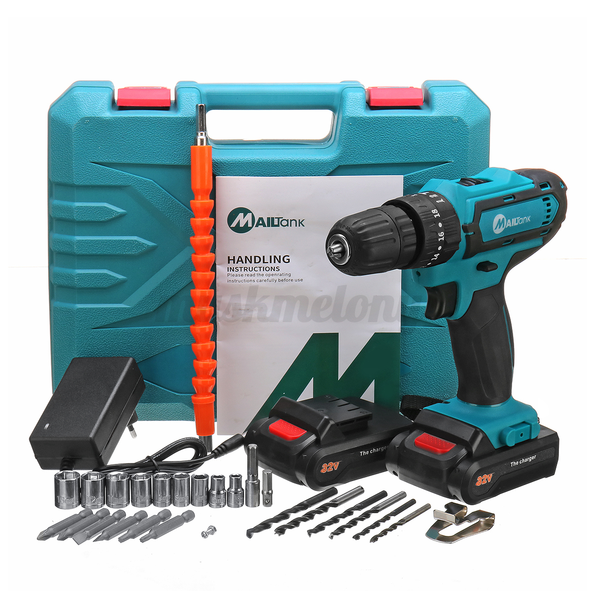 32V 2-Speed LED Cordless Screwdriver 