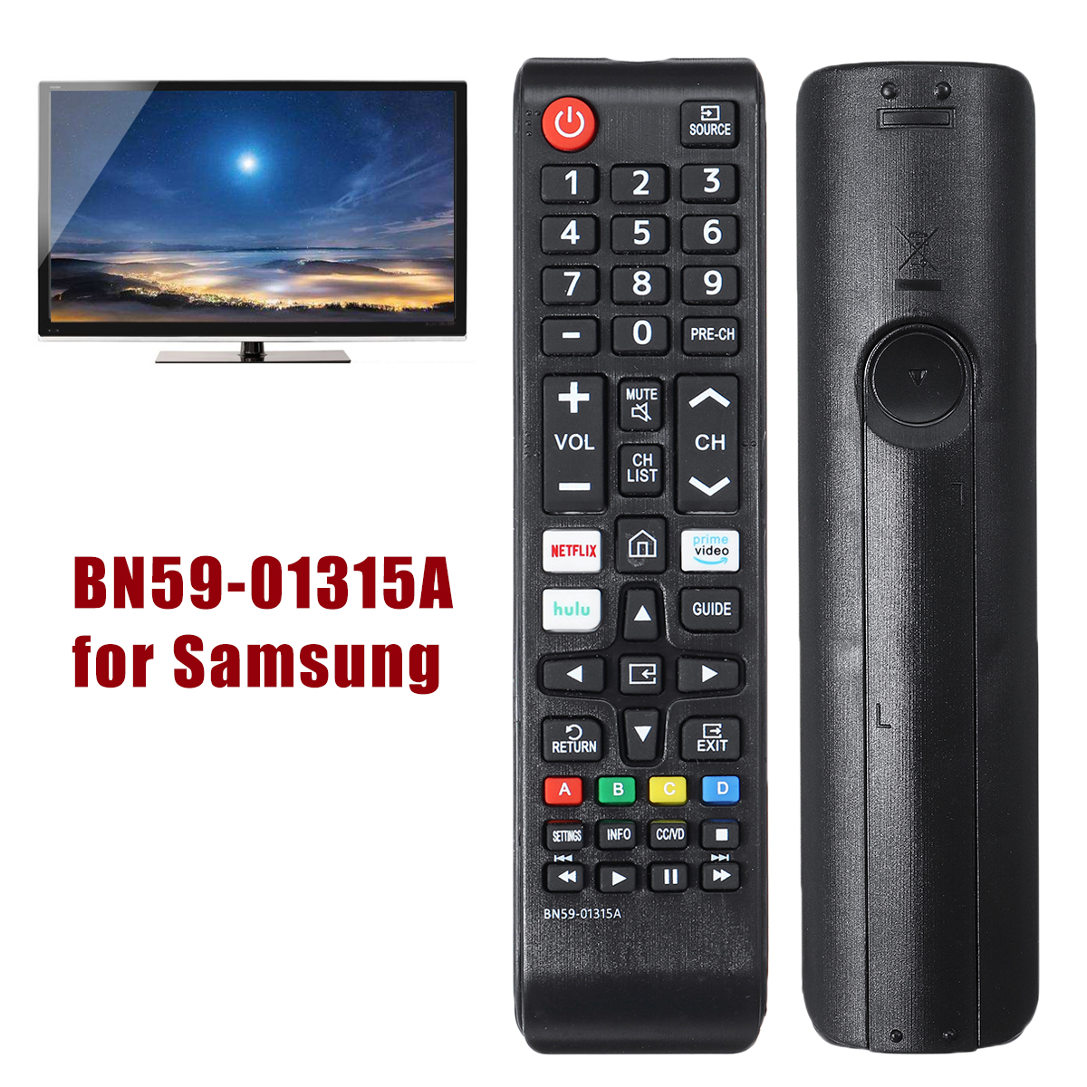 Replacement BN59-01315A For Samsung TV Remote Control UN55RU710D