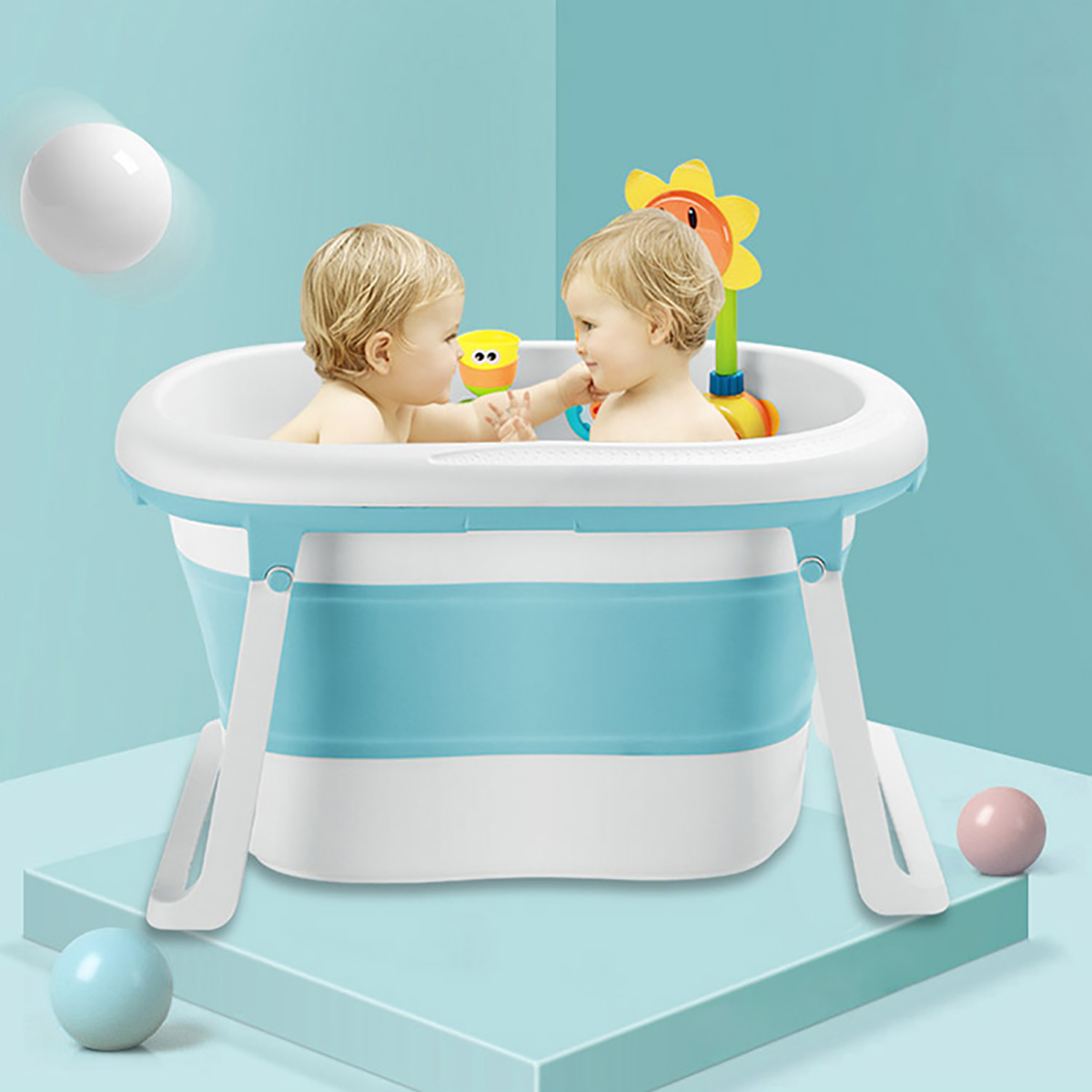 Baby Tub Children Folding Baby Infant Newborn Supplies Portable Bathtub