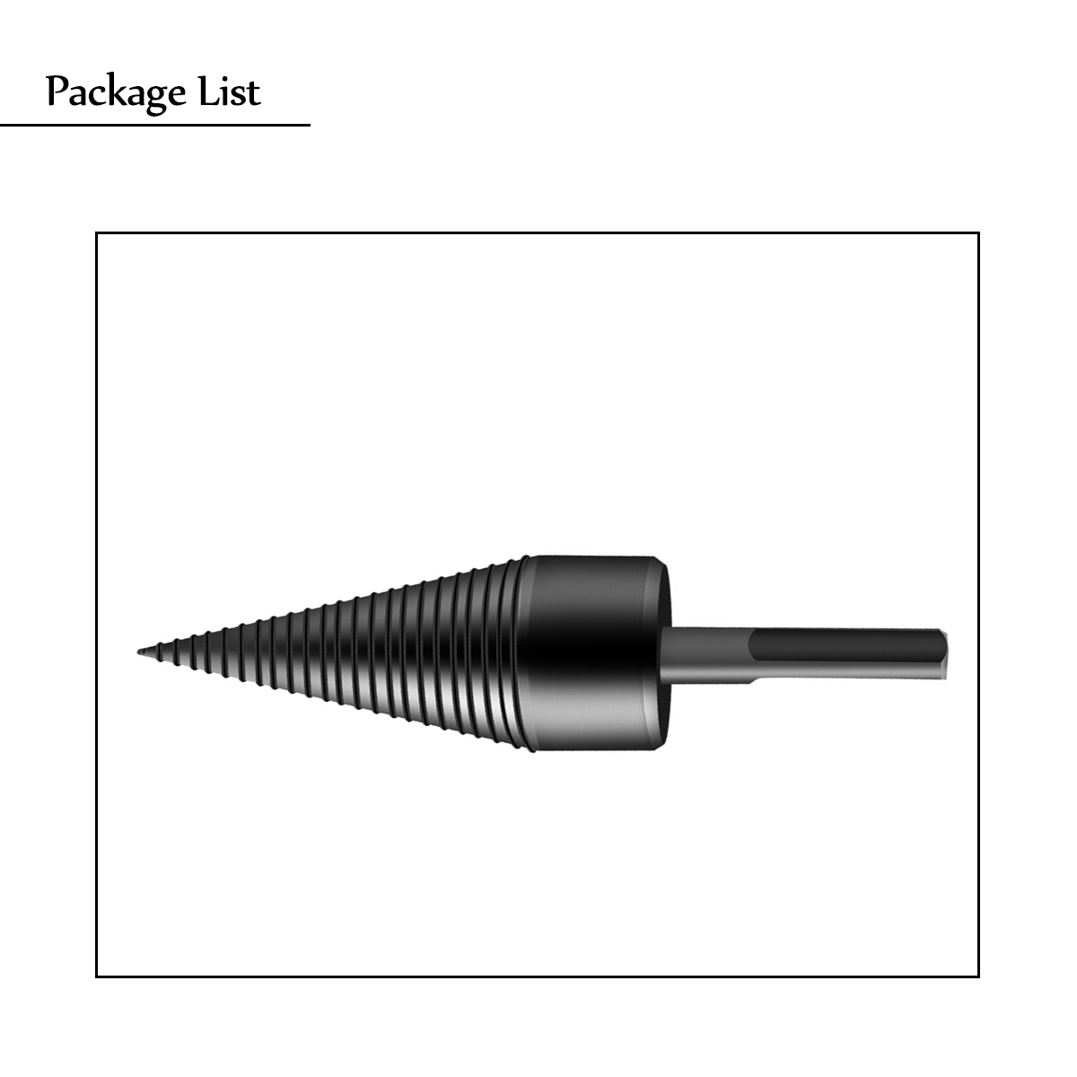 Kegelspalter Holzspalter Hand Drillkegel 10mm Bohrer Wood Cone Log Splitter