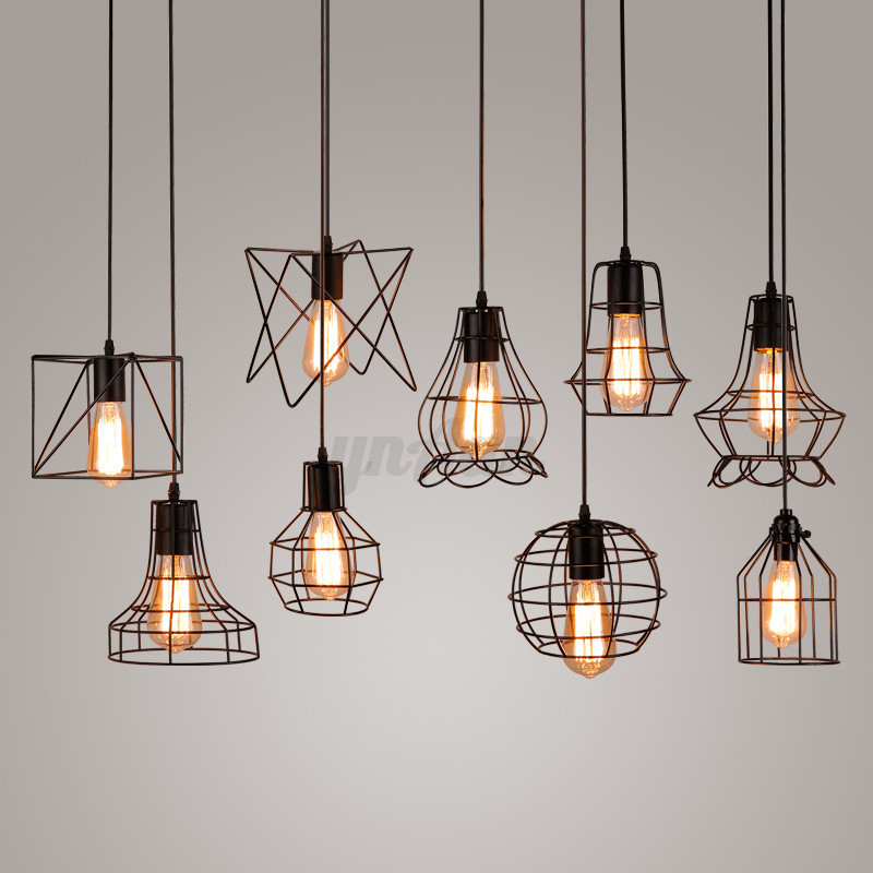 New Edison Iron Vintage Ceiling Light Fitting Lamp Bulb Cage