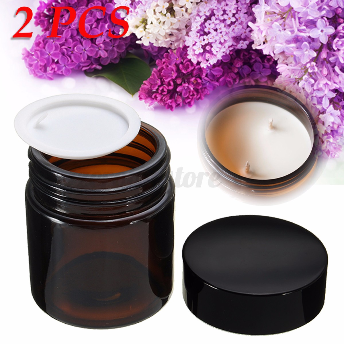 Ml Amber Glass Jar Ebay Ml Amber Glass Jar Ebay