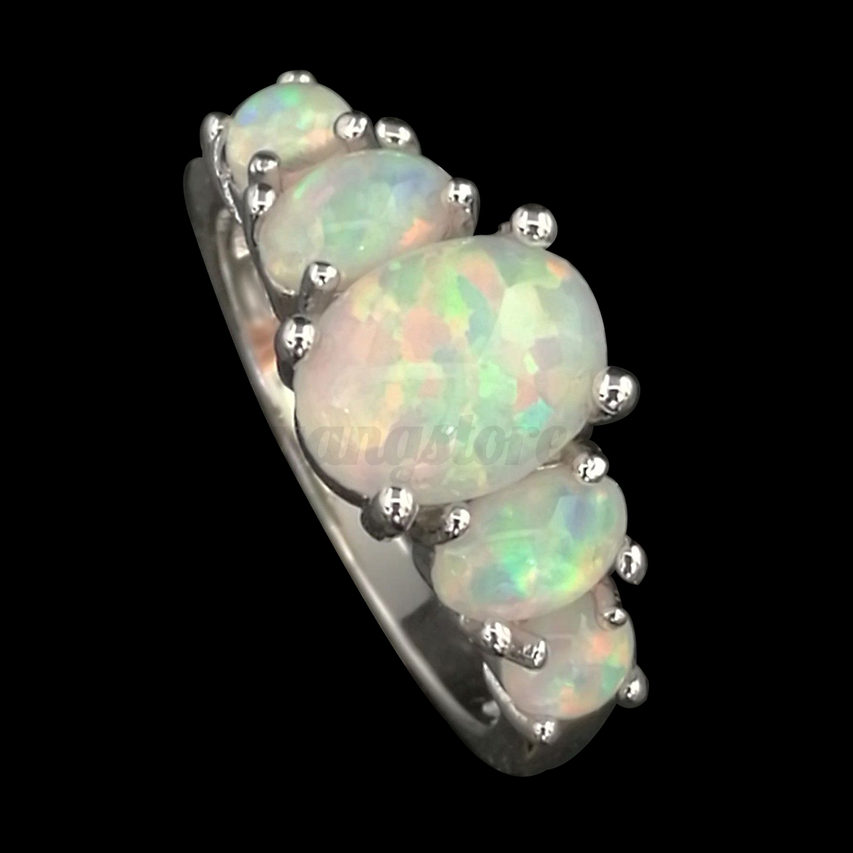 Australian Blue Opal Engagement Rings Australian Blue Opal Engagement Rings