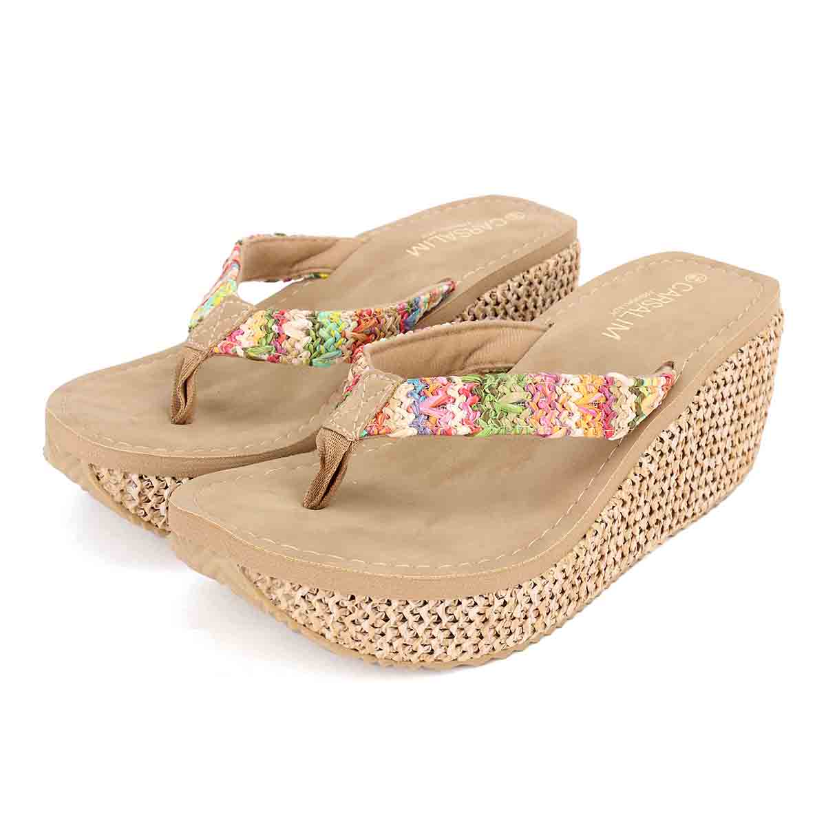 thong wedge flip flops