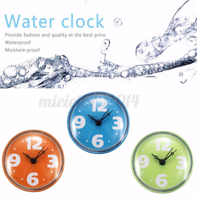 Bathroom Waterproof Clock Wall Bath Shower Watch Mirror Suction Home Image Is Loading Bathroom Waterproof Clock Wall Bath Shower Watch Mirror