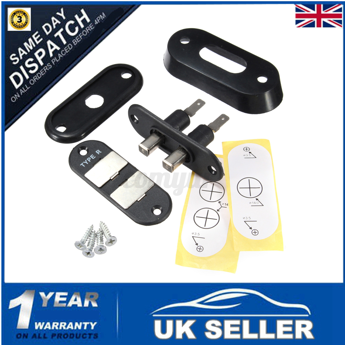 Sliding Door Contact Switch For Car Van Alarm Central Locking Image Is Loading Sliding Door Contact Switch For Car Van Alarm