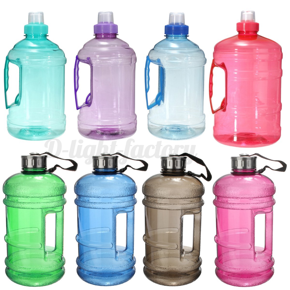 2.2L Large Water Bottle Cap Big Drink Kettle BPA Sport Training Workout Gym YE