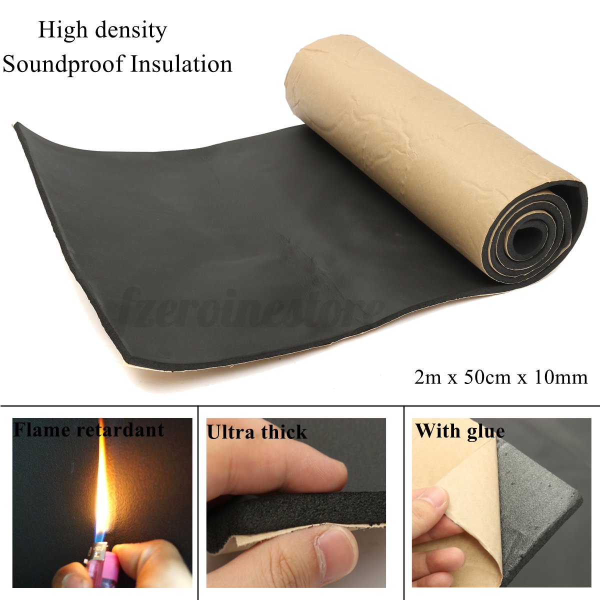 5m Roll Sound Proofing Deadening Motorhome Van Insulation Closed Cell Foam 3mm 5m Roll Sound Proofing Deadening Motorhome Van Insulation Closed Cell Foam 3mm