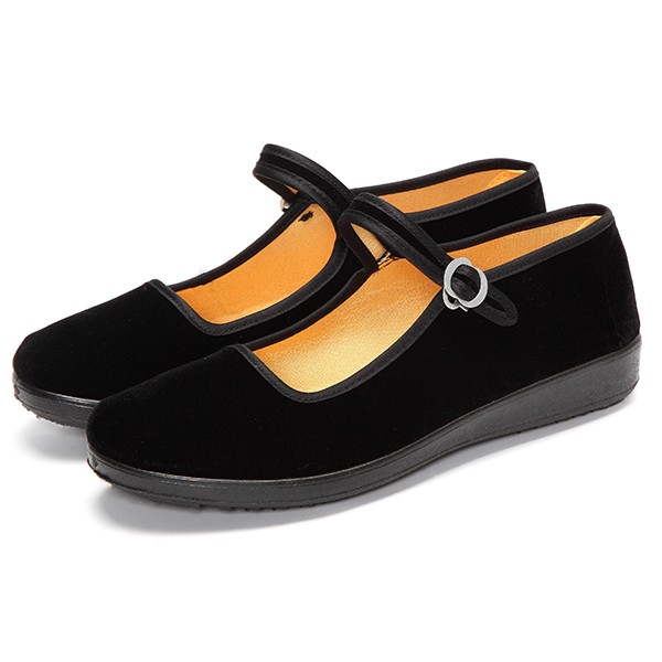 Ladies Black Lady Jane Block Heel Shoes Ladies Black Lady Jane Block Heel Shoes