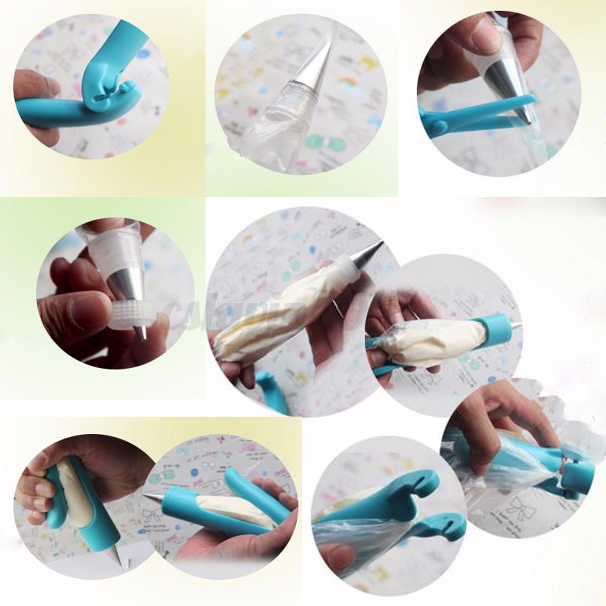 7Pcs/Set Pastry Icing Piping Bag Nozzle Tips DIY Baking ...