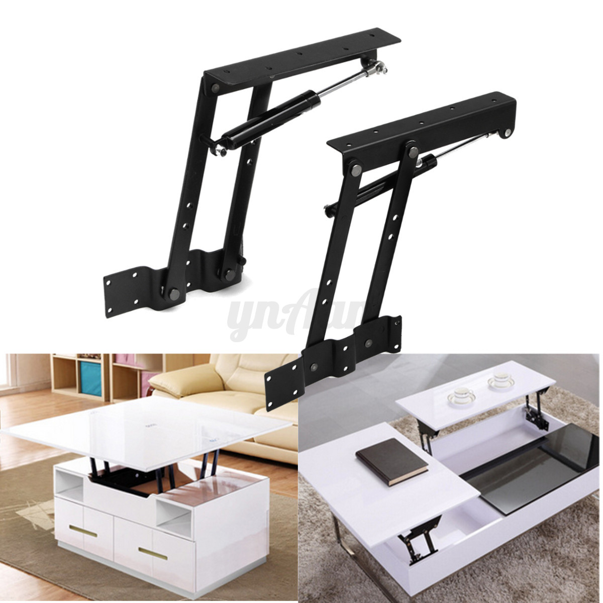 1Pair DIY Lift Up Top Coffee Table Sofa Bed Furniture 