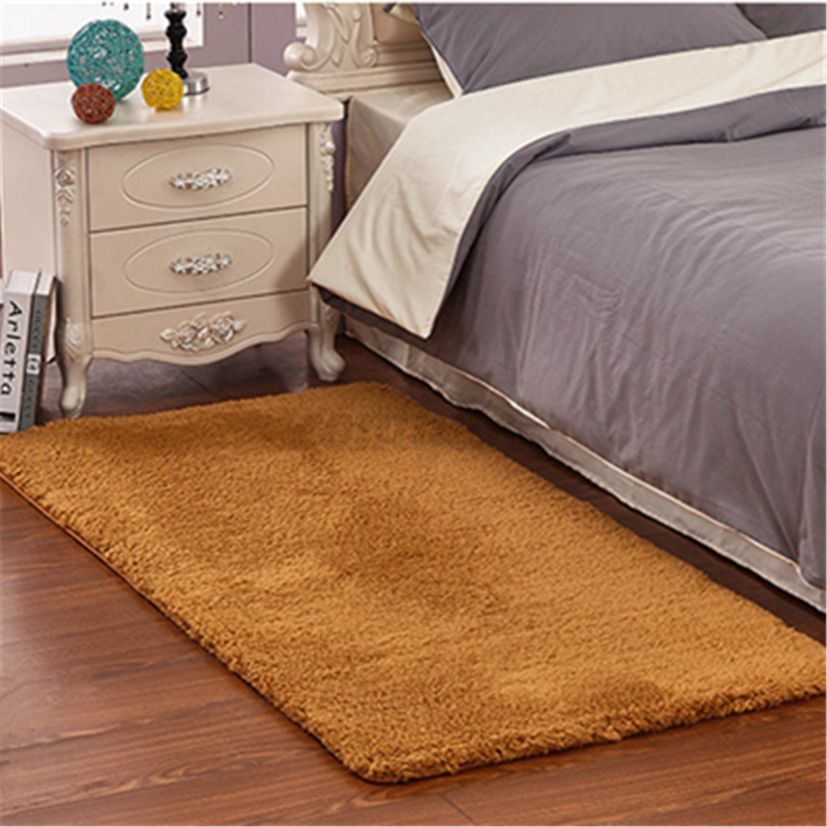 60x120cm anti skid shaggy fluffy area rug bedroom carpet parlor floor mat ebay