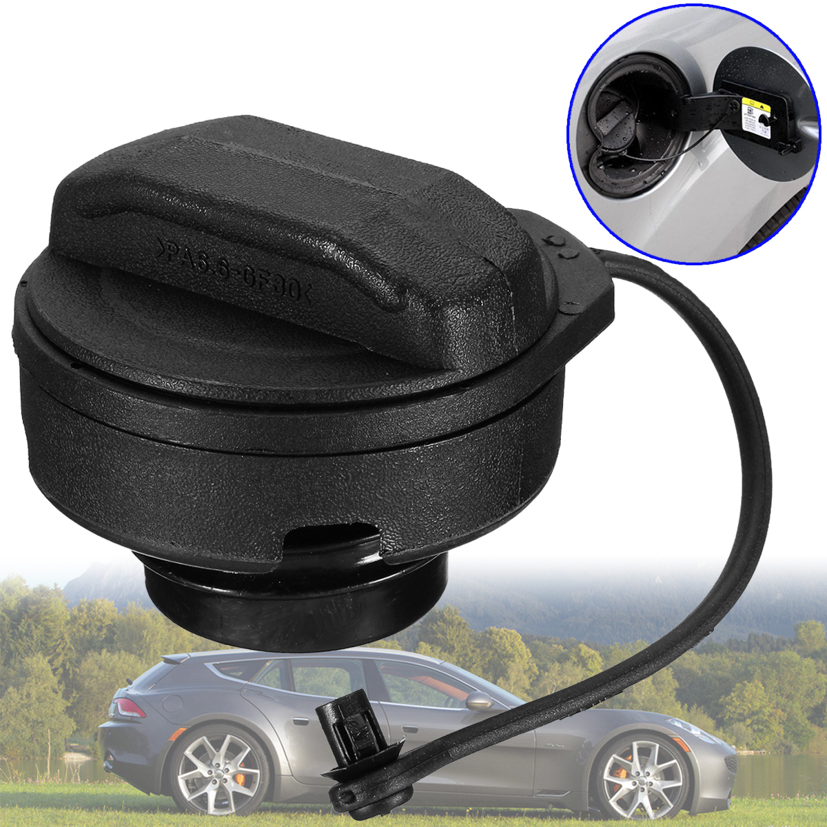 KIMISS Fuel Oil Tank Cover Petrol Diesel Cap for A4 A6 A8 1J0201550A
