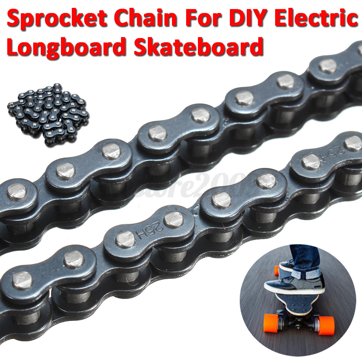 Sprocket Chain For Electric Longboard 8044 Skateboard DIY Replacement Parts New eBay Sprocket Chain For Electric Longboard 8044 Skateboard DIY Replacement Parts New eBay
