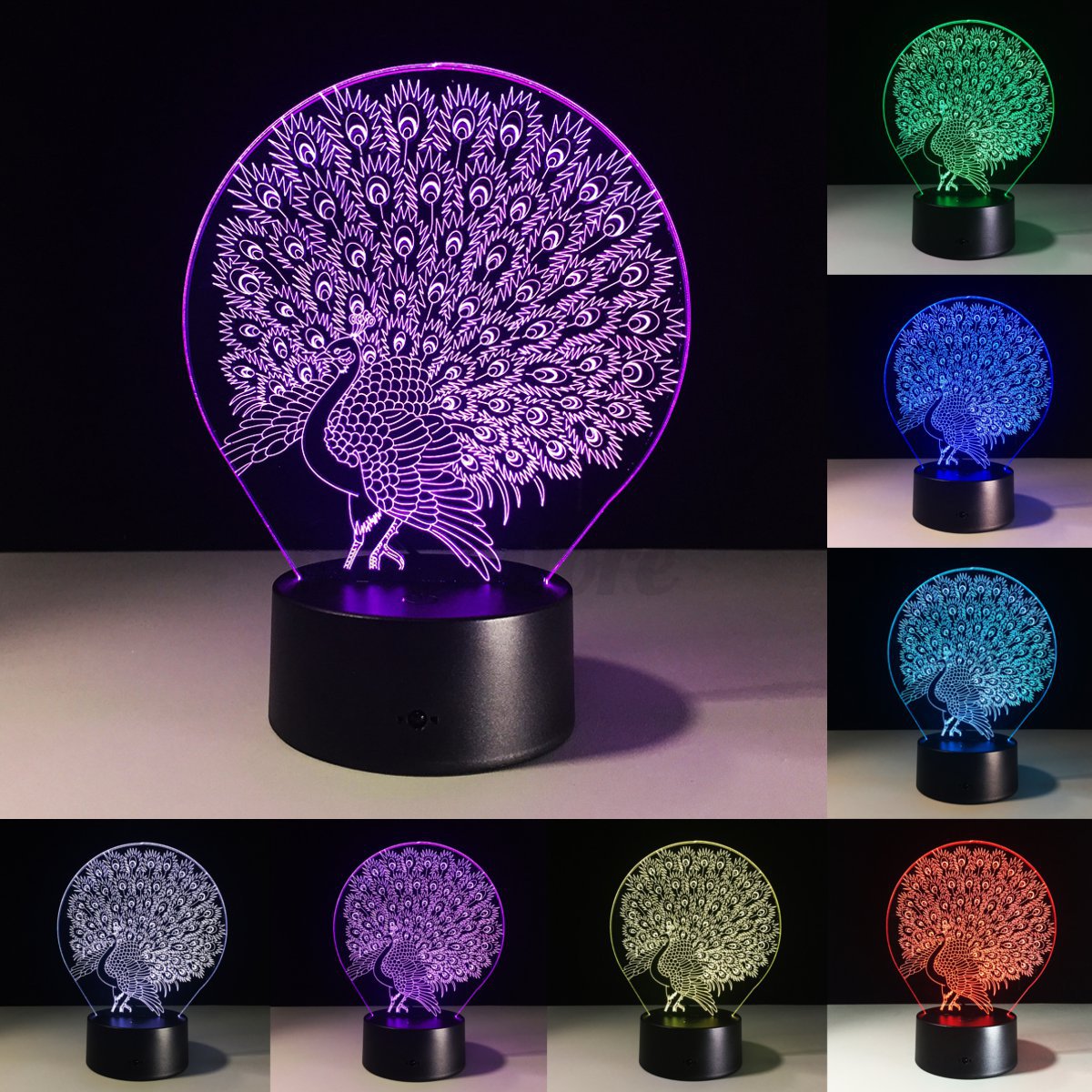 3d illuminated night illusion lights 7 color change led christmas lights that change colors led