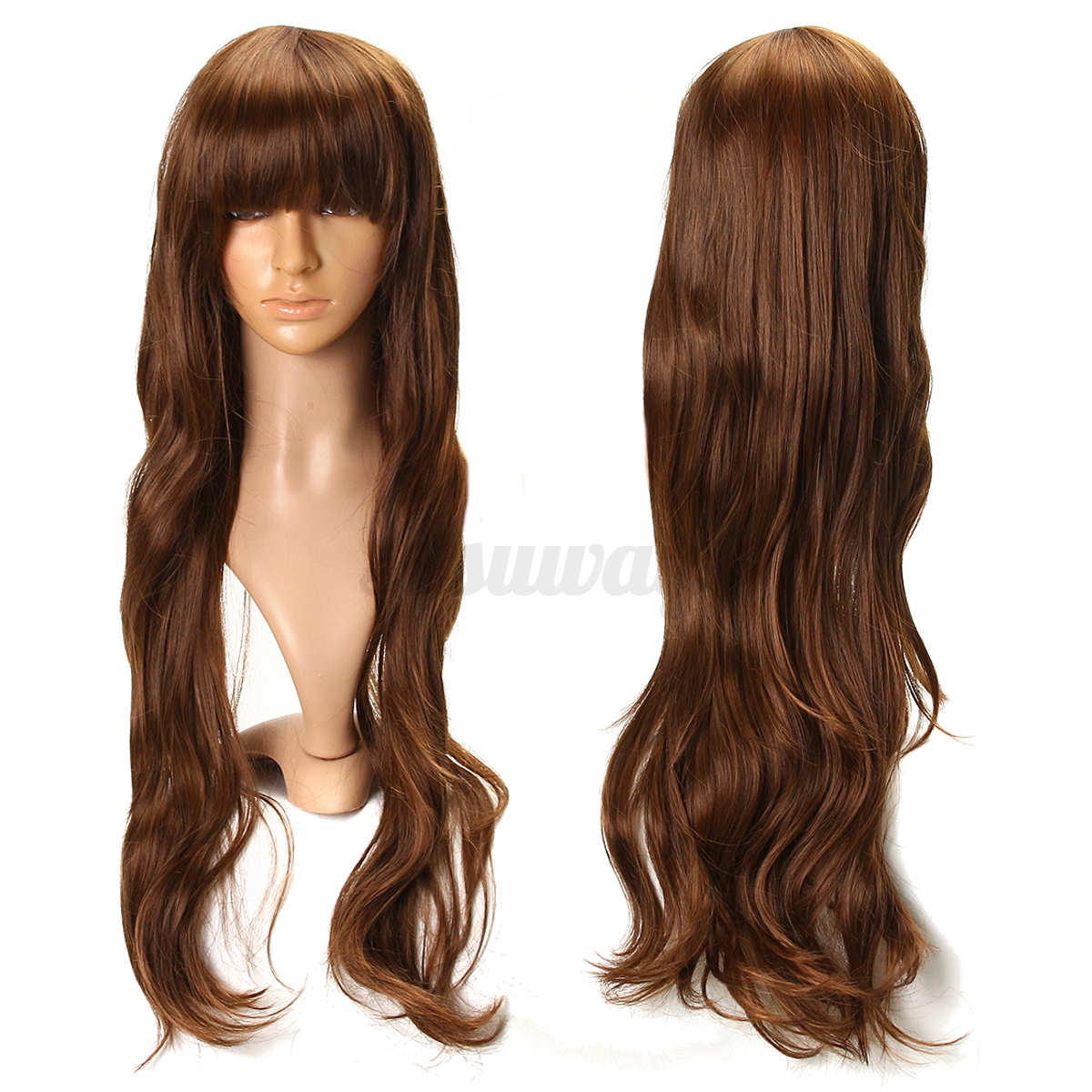 Colorful Wig Natural Curly Straight Wavy Cosplay Party Women