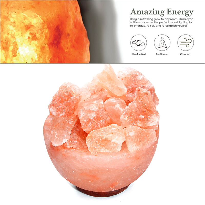4x Himalayan Salt Lamp Natural Crystal Sea Rock Night Light Image Is Loading 4x Himalayan Salt Lamp Natural Crystal Sea