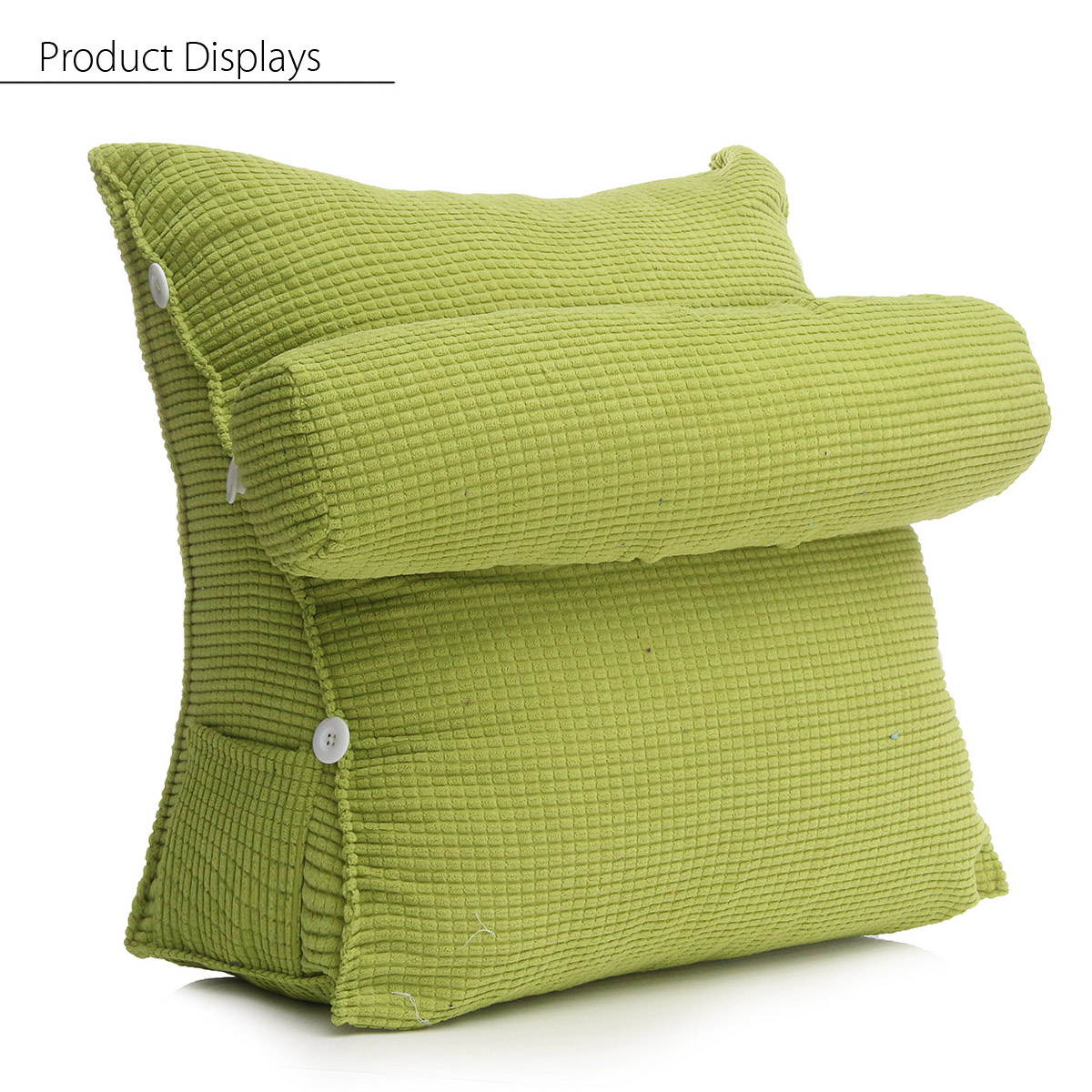 Adjustable Back Pillow Sofa Bed Office Chair Rest Lumbar Cushion