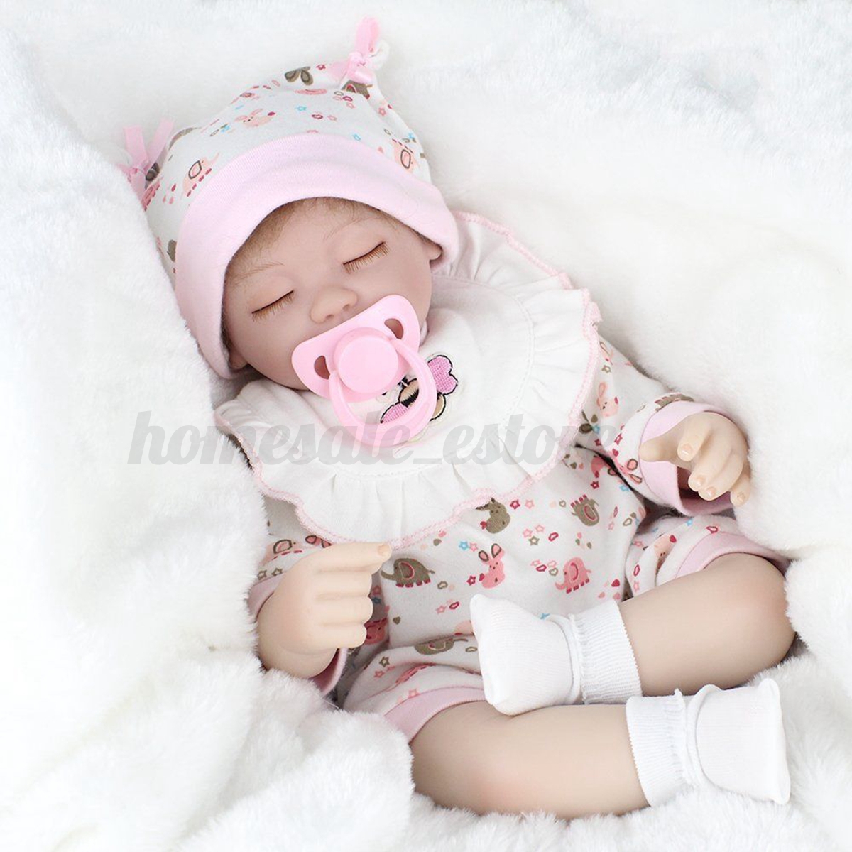 ⊹45CM Soft Silicone Reborn Baby № Doll Doll 17Inch Newborn ...