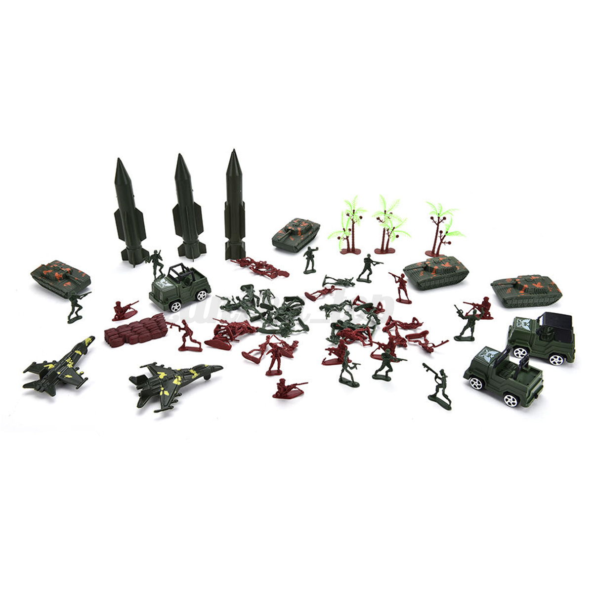 100pcs Militär Figuren Soldat Modell Spielzeug Armee-Kampf-Spiele Deko