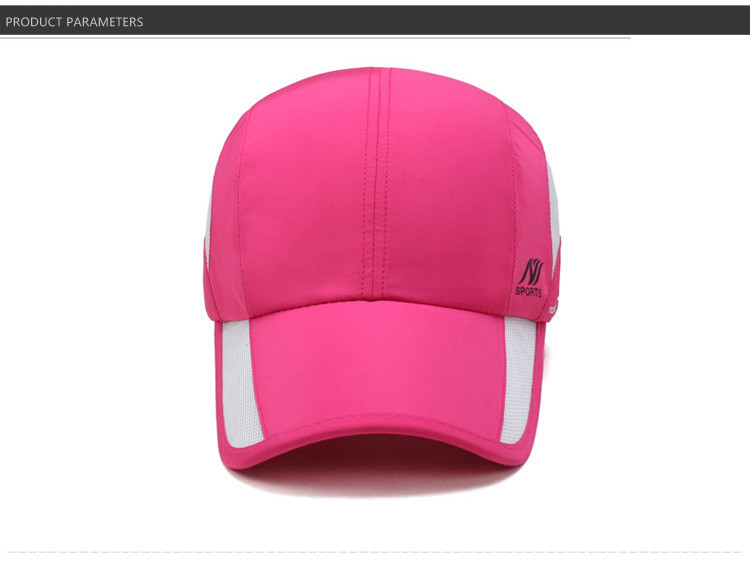 New Black Outdoor Sport Running Baseball Mesh Hat Men Quick-drying Visor Cap GI8