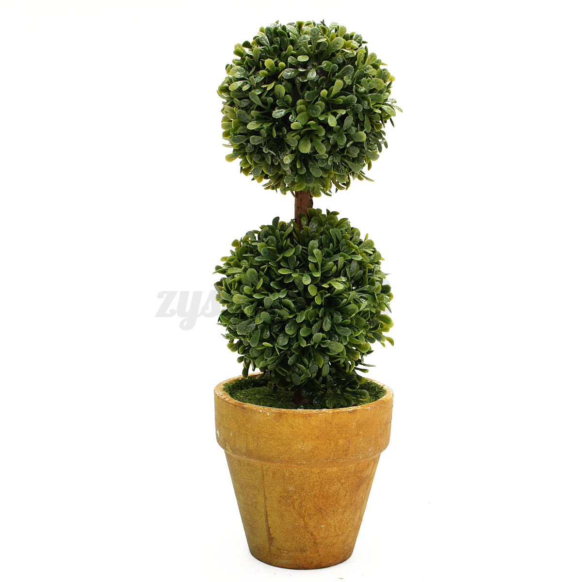 Artificial Plastic Trees Pots Plants Potted Decor Garden Yard Outdoor