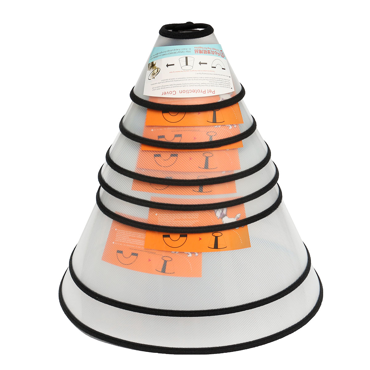 Hunde Katzen Haustier Halskrause Schutzkragen Trichter Leckschutz