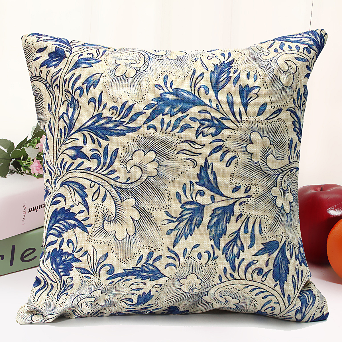 Square Cotton Linen Waist Throw Pillow Case Cushion Cover Home Sofa Decor New eBay
